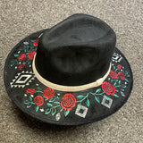 Lucky & Blessed Black Rose Hat