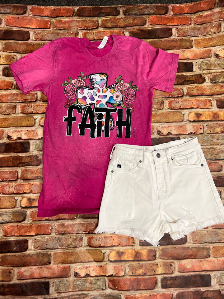 Floral faith tee