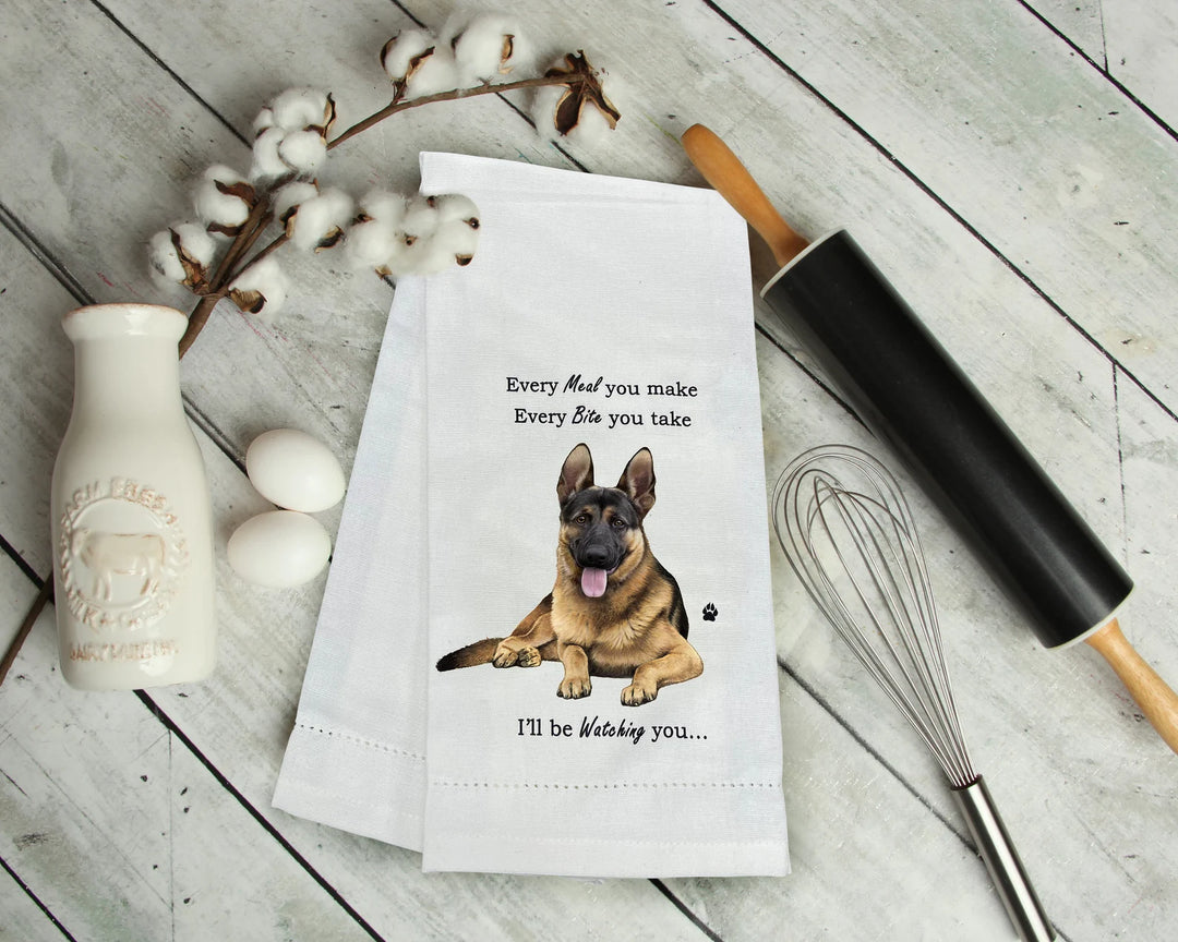 German shepherd towel