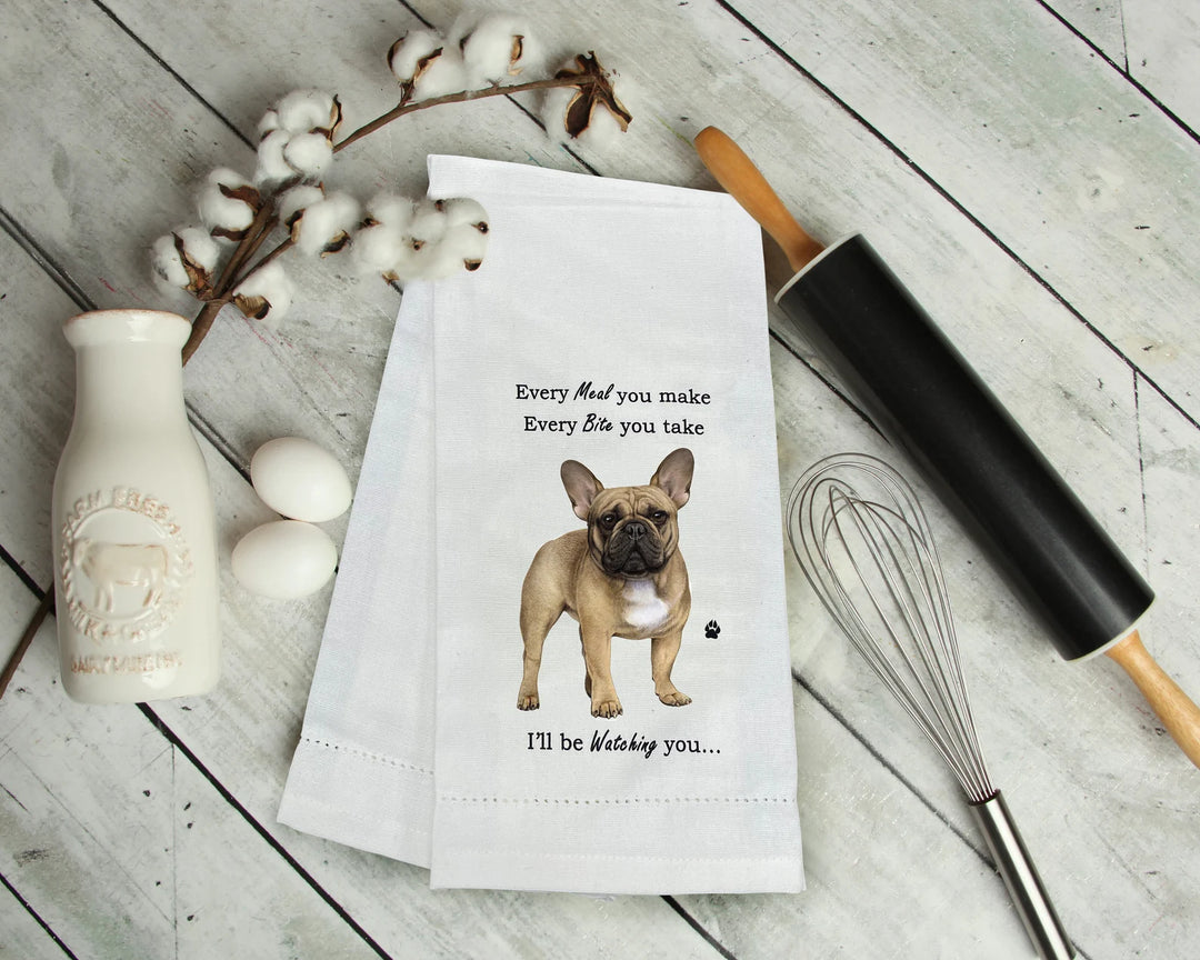 French bulldog towel