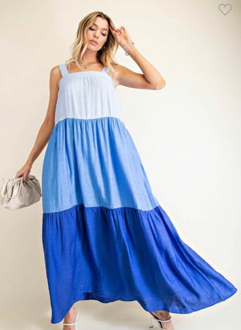 Layers of Blue Maxi