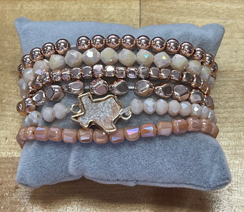 Texas blush Bracelet set