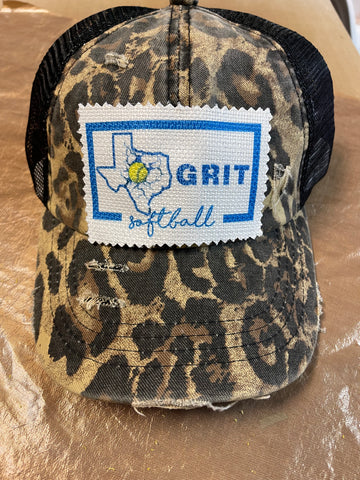 Grit softball patch hat.