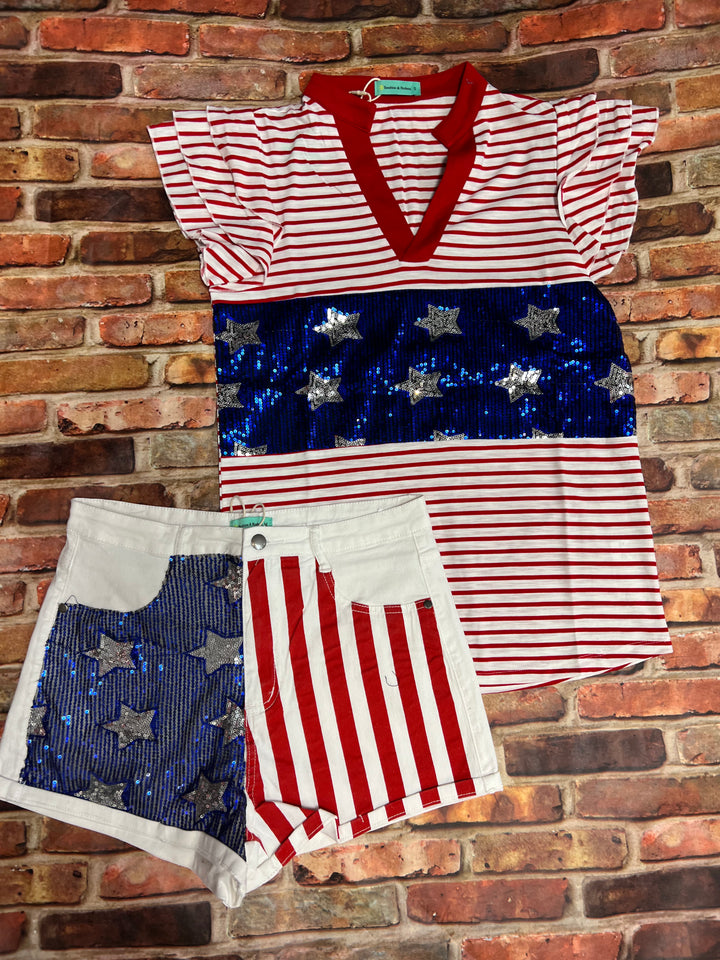 Star spangled shorts